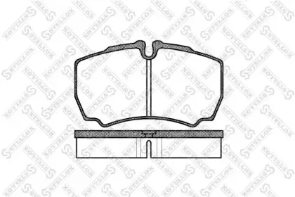 860 000-SX STELLOX Комплект тормозных колодок, дисковый тормоз